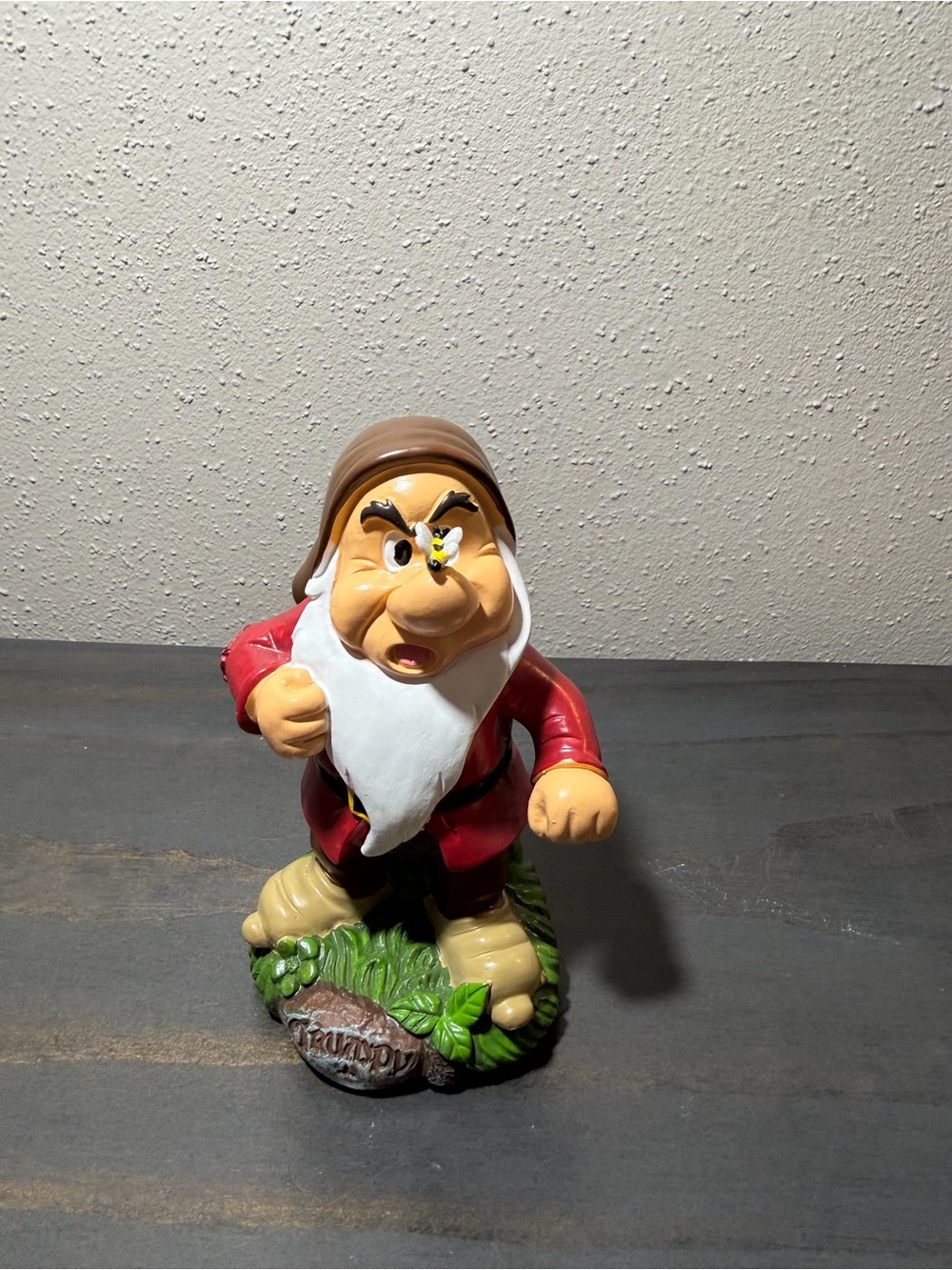Disney Grumpy Gnome Figurine - NWT
